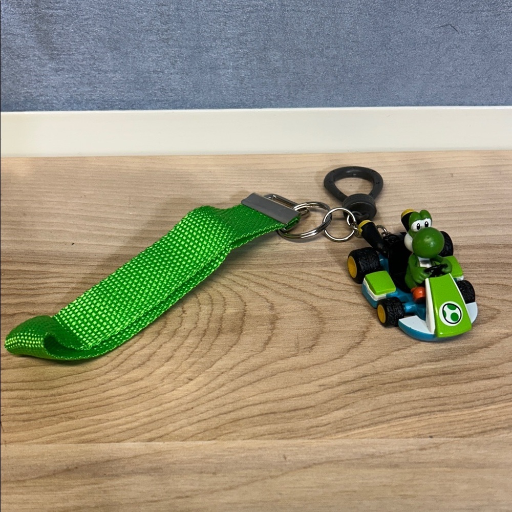 Yoshi Green Racing Kart Keychain - Picture 2 of 2